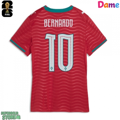 Portugal Bernardo Silva #10 Replika Hjemmebanetrøje Dame VM 2026 Kortærmet